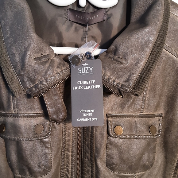 Faux leather XL combat jacket - Picture 10 of 13